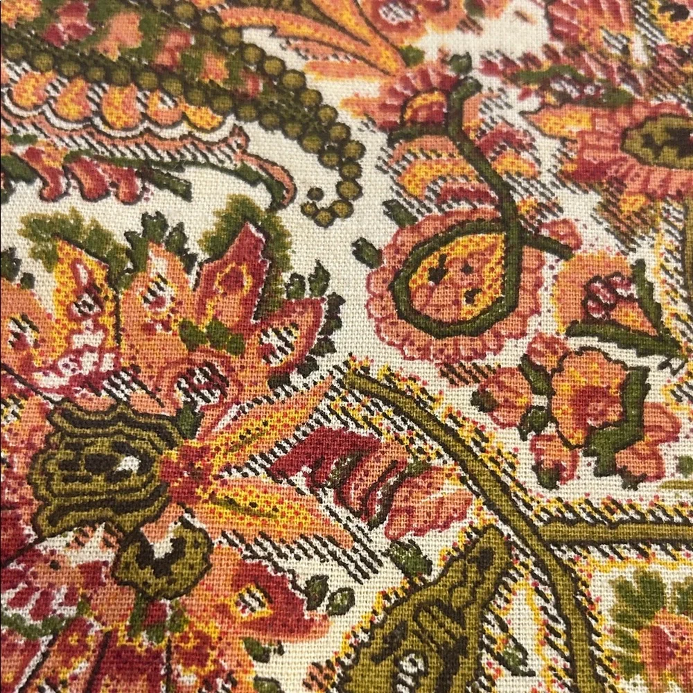 Pottery Barn Vintage Paisley Floral Placemats Qty 3